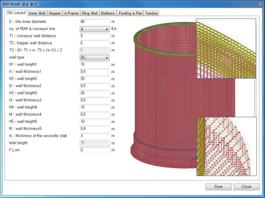 BIM 기반 Silo 자동 설계 기술