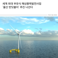 세계 최대 부유식 해상풍력발전사업 울산 반딧불이 추진 나선다