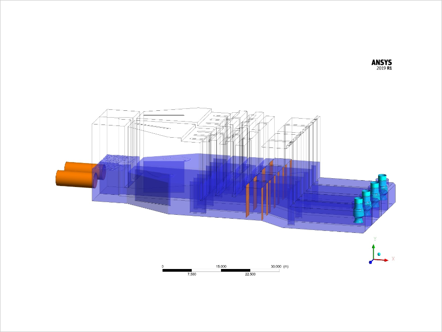 Optimization of Intake and Discharge Structure Layout for Cooling water system